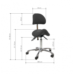 Tabouret avec dossier Koren | Distributeur officiel de WEELKO