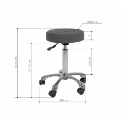 Tabouret Saturne (noir) | Distributeur officiel de WEELKO