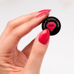 Vernis Semilac nº6 (Classic Coral) | MaterielEsthetique.fr