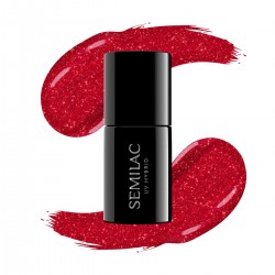 Vernis Semilac nº25 (Glitter red)