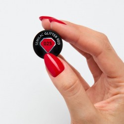 Vernis Semilac nº25 (Glitter red) | MaterielEsthetique.fr