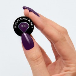 Vernis Semilac nº100 (Black purple) | MaterielEsthetique.fr