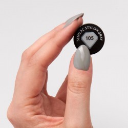 Vernis Semilac nº105 (Stylish gray) | MaterielEsthetique.fr