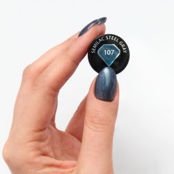 Vernis Semilac nº107 (Steel Gray) | MaterielEsthetique.fr