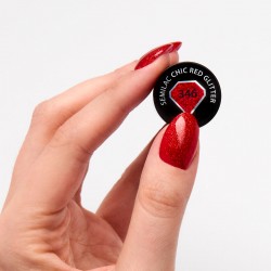 Vernis Semilac nº346 Semilac Chic Red Glitter | MaterielEsthetique.fr