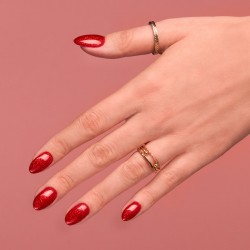 Vernis Semilac nº346 Semilac Chic Red Glitter | MaterielEsthetique.fr