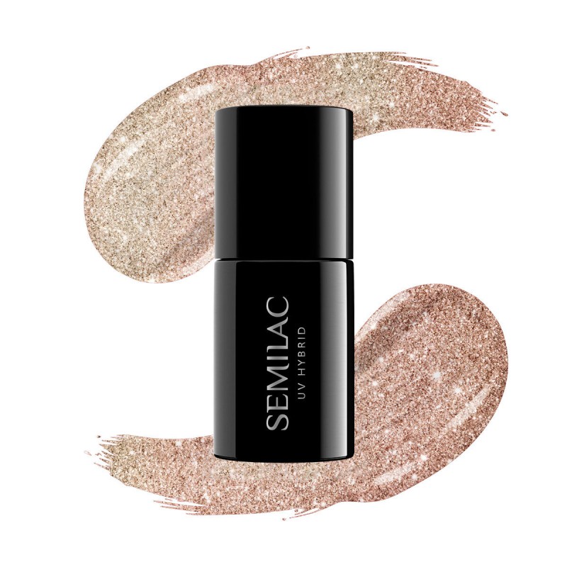 Vernis Semilac nº349 Semilac Delicate Vanilla Glitter | MaterielEst...