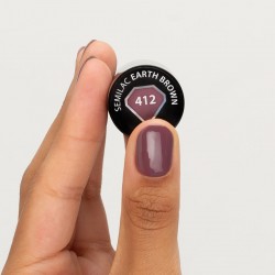 Vernis Semilac nº412 (Earth Brown) | MaterielEsthetique.fr