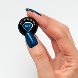 Vernis Semilac nº406 (Blue Tea) | MaterielEsthetique.fr