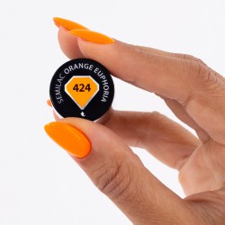 Vernis Semilac nº424 (Orange Euphoria) | MaterielEsthetique.fr