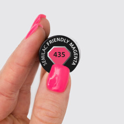 Vernis Semilac nº435 (Friendly Magenta) | MaterielEsthetique.fr