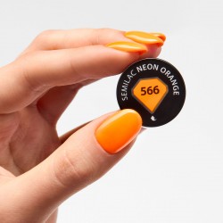 Vernis Semilac nº566 Orange Neon 7ml | MaterielEsthetique.fr