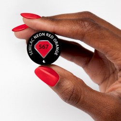 Vernis Semilac nº567 Neon Red Orange 7ml | MaterielEsthetique.fr