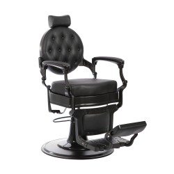 Fauteuil barbier Mae Black | Distributeur officiel de Vibbel