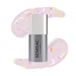 Semilac T26 Top No Wipe Matte Peach Galaxy 7ml | MaterielEsthetique.fr