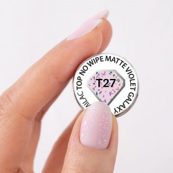 Semilac T27 Top No Wipe Matte Violet Galaxy 7ml | MaterielEsthetiqu...