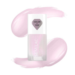 Vernis Classique Semilac Couleur&Top 2en1 PINK GLOW