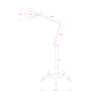 Lampe loupe Nox sur pied | Distributeur officiel de WEELKO