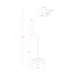 Lampe loupe à leds Mega | Distributeur officiel de WEELKO