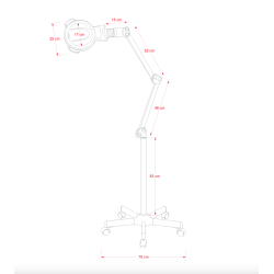 Lampe loupe à leds Mane | Distributeur officiel de WEELKO