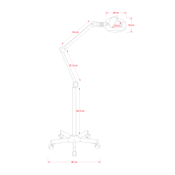 Lampe loupe à leds Lima | Distributeur officiel de WEELKO