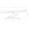 Table électrique Aura (3 moteurs- chauffage) | Distributeur officie...