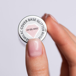 Cover Base Glitter Rose 7ml | MaterielEsthetique.fr