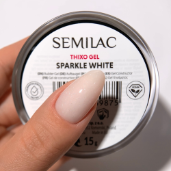 Semilac Thixo Gel Sparkle White 15gr | Fournisseur spécialisé de ma...