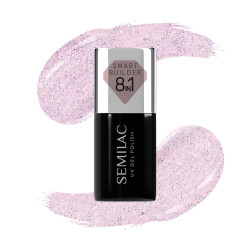 Semilac 806 Smart Builder Glitter Delicate Pink 7ml | MaterielEsthe...