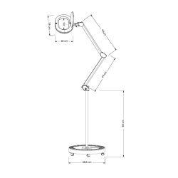 Lampe loupe à leds Tada | Distributeur officiel de DDUUEETT
