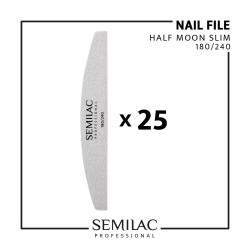 Semilac Pro Pack 25 limas media luna fina 180/240