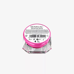 Semilac Decor Gel White 5ml | MaterielEsthetique.fr