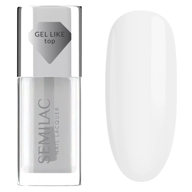 Semilac Top Gel Like ongles classiques 9ml | MaterielEsthetique.fr