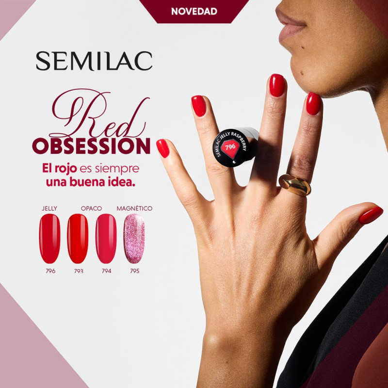 Semilac Red Obsession | MaterielEsthetique.fr
