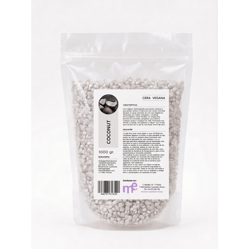 Cire perlée végane ME coconut 1kg | Distribuidor oficial de ME Basics
