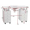 Table manucure Distal (aspirateur) | Fournisseur spécialisé de manu...