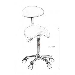 Tabouret avec dossier Uranus+ | Distributeur officiel de WEELKO