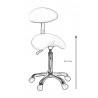 Tabouret avec dossier Uranus+ | Distributeur officiel de WEELKO