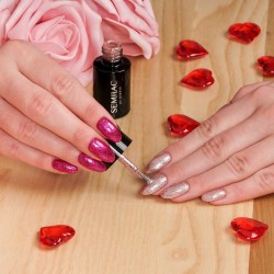 Vernis Semilac nº349 Semilac Delicate Vanilla Glitter | MaterielEst...