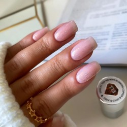 Semilac T13 Top No Wipe Blinking Copper & Gold Flakes 7ml | Materie...