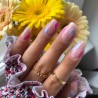 Semilac T14 Top No Wipe Blinking Violet & Rose Flakes 7ml | Materie...