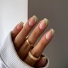Semilac T16 Top No Wipe Blinking Gold & Green Flakes 7ml | Materiel...