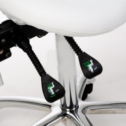 Tabouret avec dossier Koren (gris) | Distributeur officiel de WEELKO