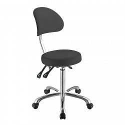 Tabouret avec dossier Rhoda (gris) | Distributeur officiel de WEELKO